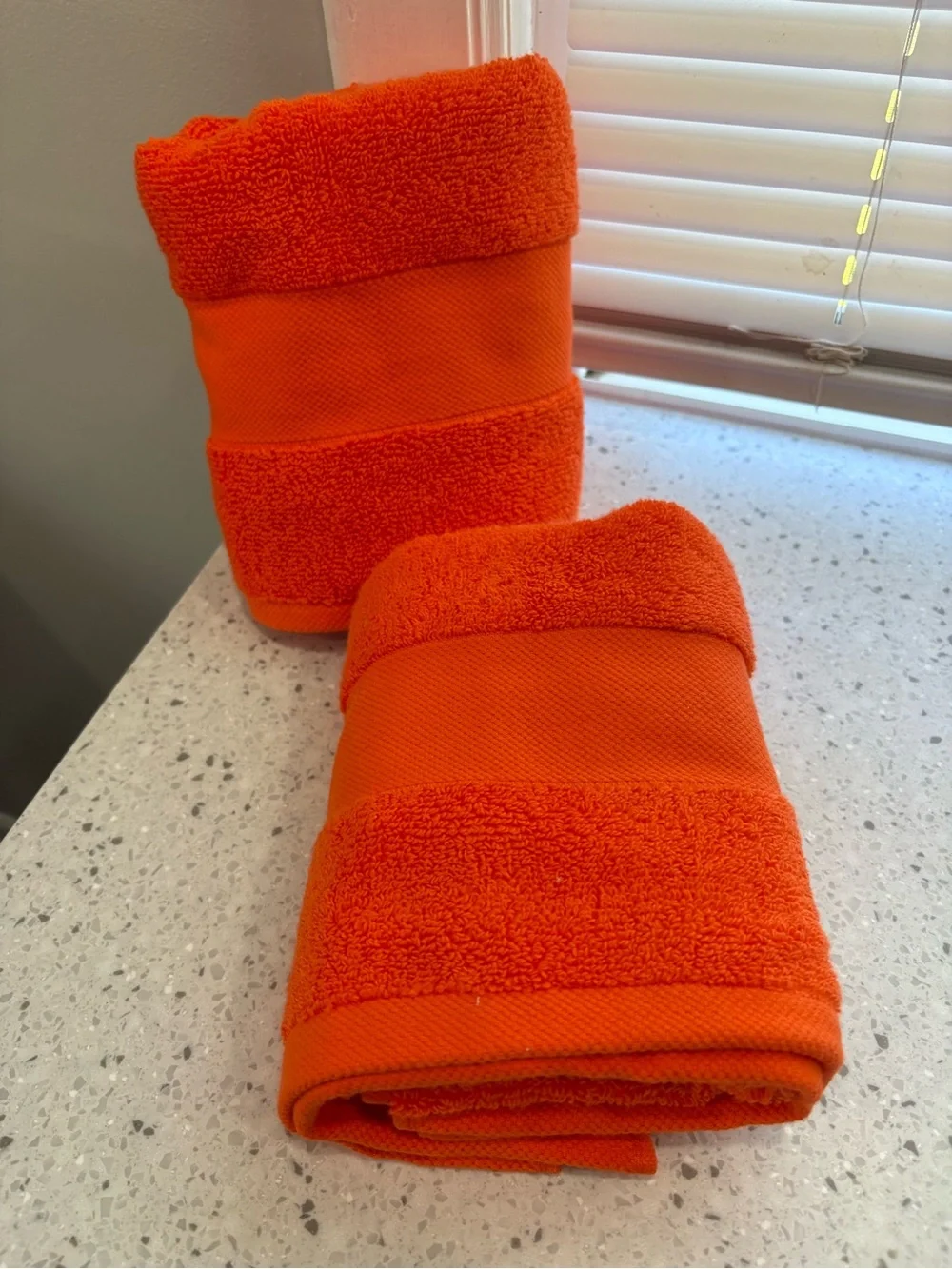 NWT Set of 2 Lauren Hand Towels in Summer Orange